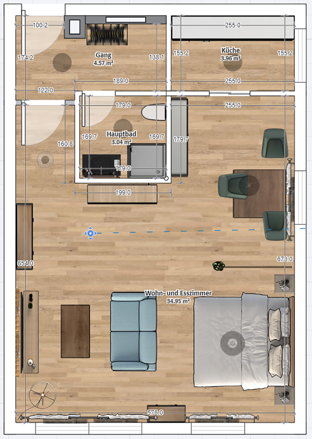 Grundriss Cosy Prien Apartment
